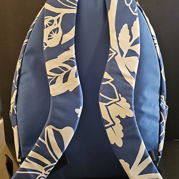 NWT ADIDAS x FARM Rio Collab nylon Backpack floral Blue and white - Picture 5 of 7